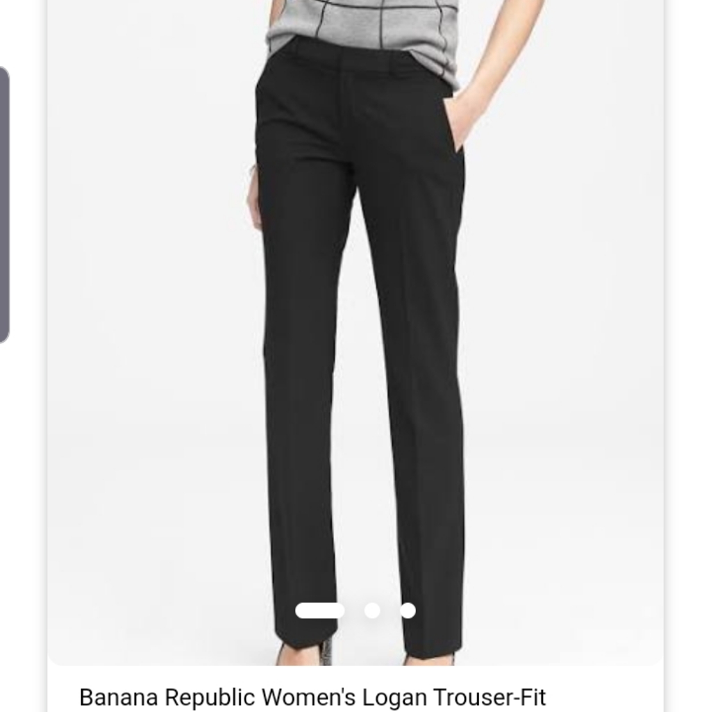 Banana Republic Womans Logan Stretch Lt Grey